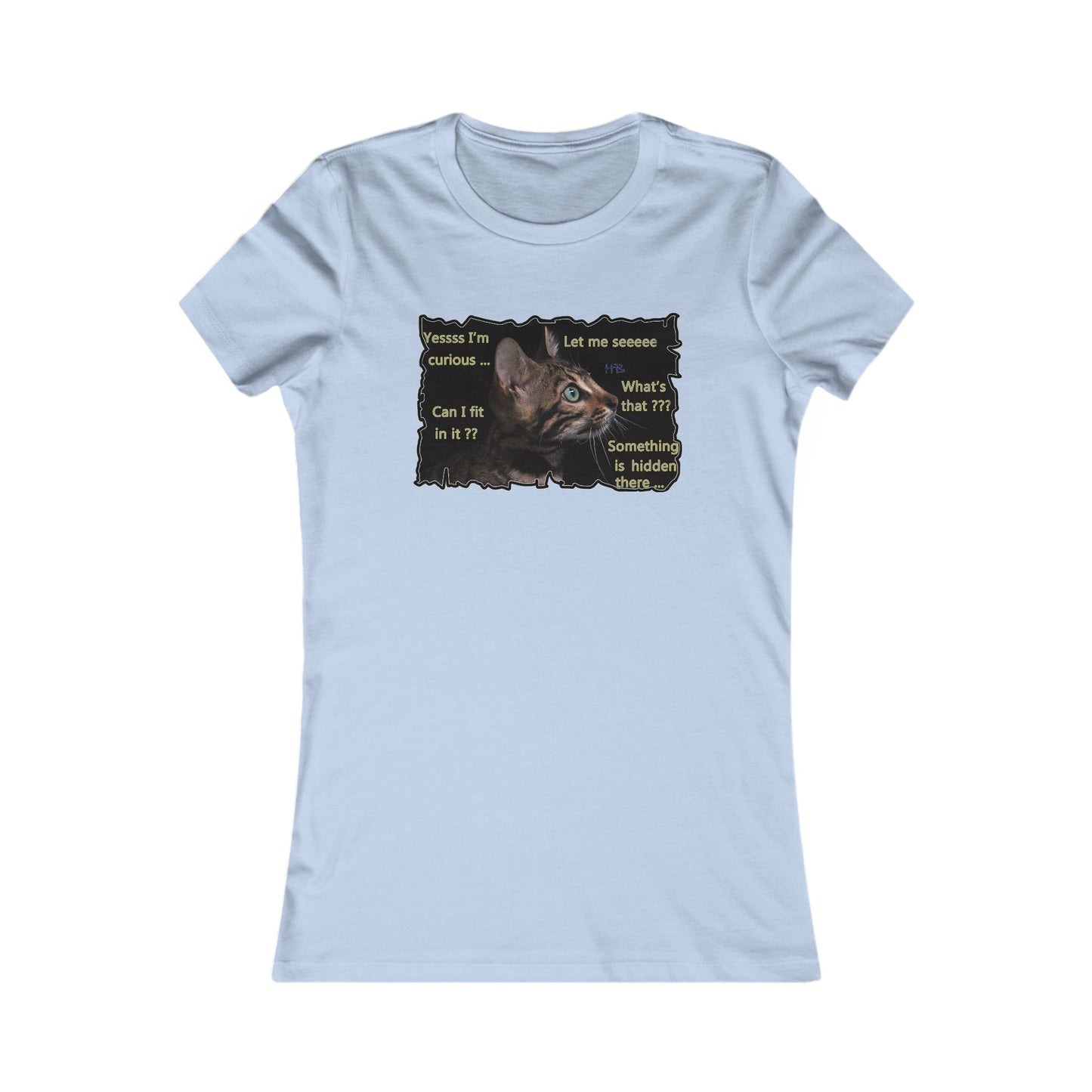 Kitten curiosity and care free (Women - Premium Cotton Tee)