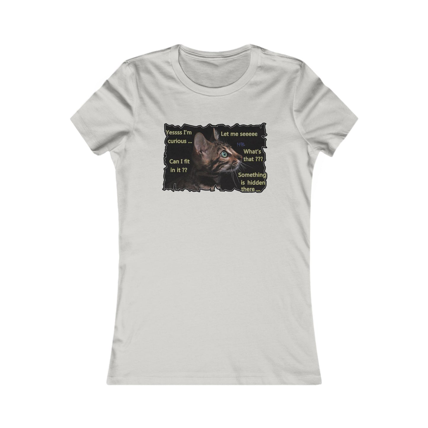Kitten curiosity and care free (Women - Premium Cotton Tee)
