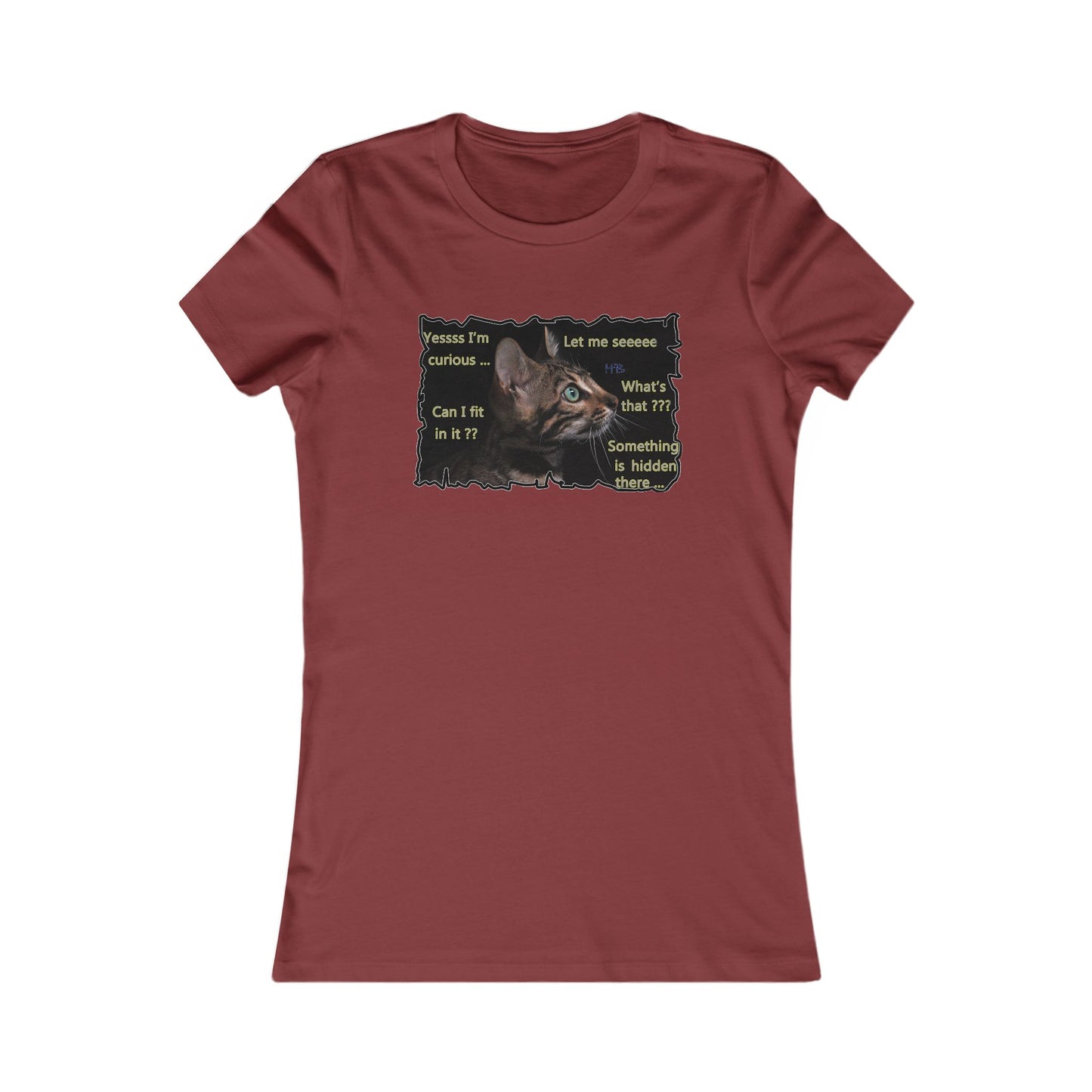Kitten curiosity and care free (Women - Premium Cotton Tee)