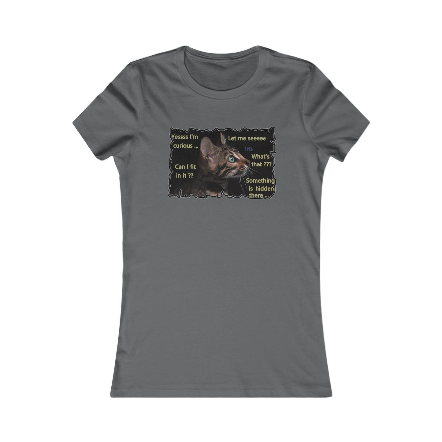 Kitten curiosity and care free (Women - Premium Cotton Tee)
