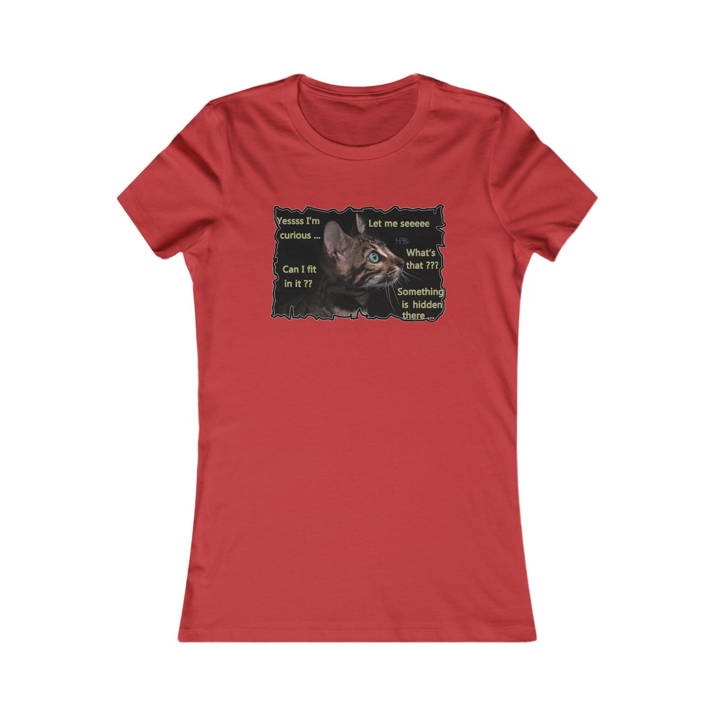 Kitten curiosity and care free (Women - Premium Cotton Tee)