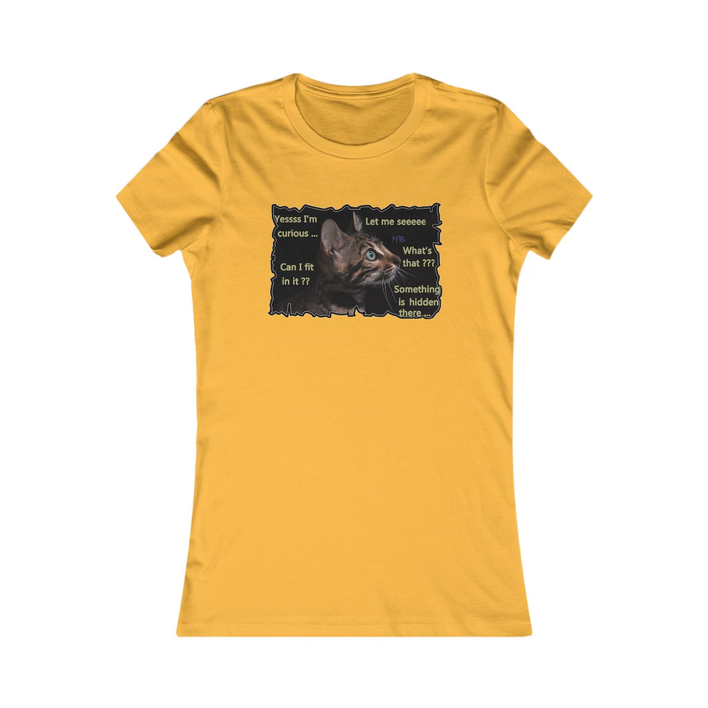 Kitten curiosity and care free (Women - Premium Cotton Tee)
