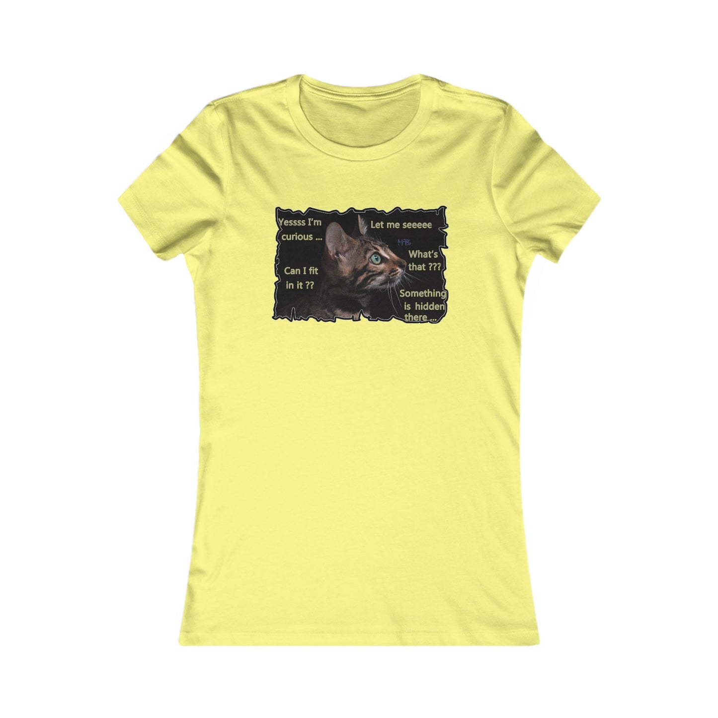 Kitten curiosity and care free (Women - Premium Cotton Tee)