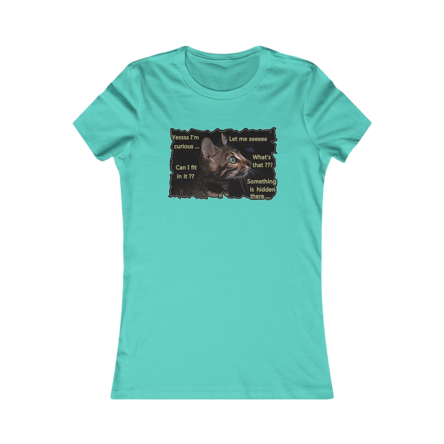 Kitten curiosity and care free (Women - Premium Cotton Tee)