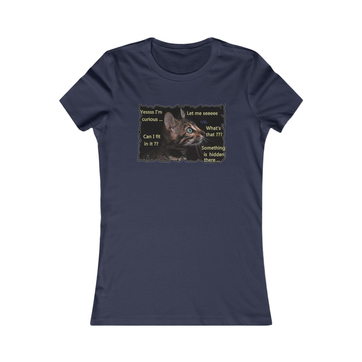 Kitten curiosity and care free (Women - Premium Cotton Tee)