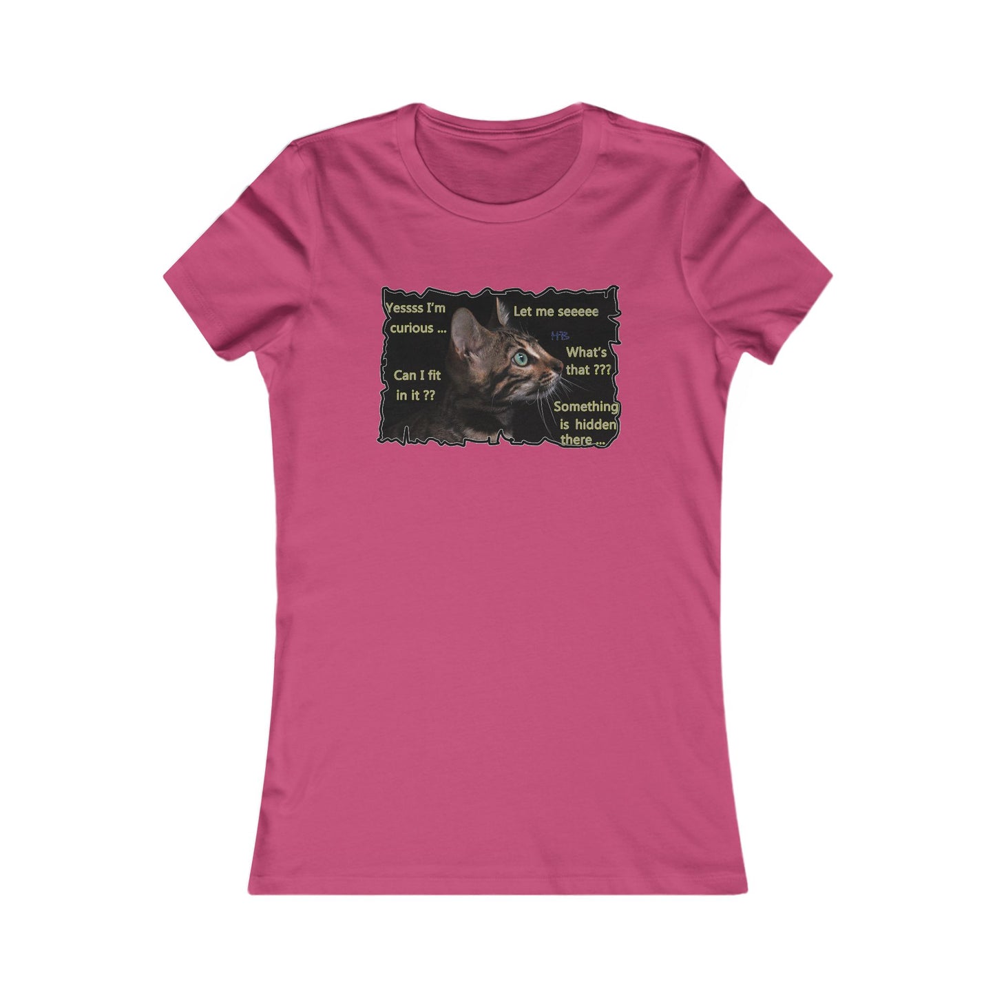 Kitten curiosity and care free (Women - Premium Cotton Tee)