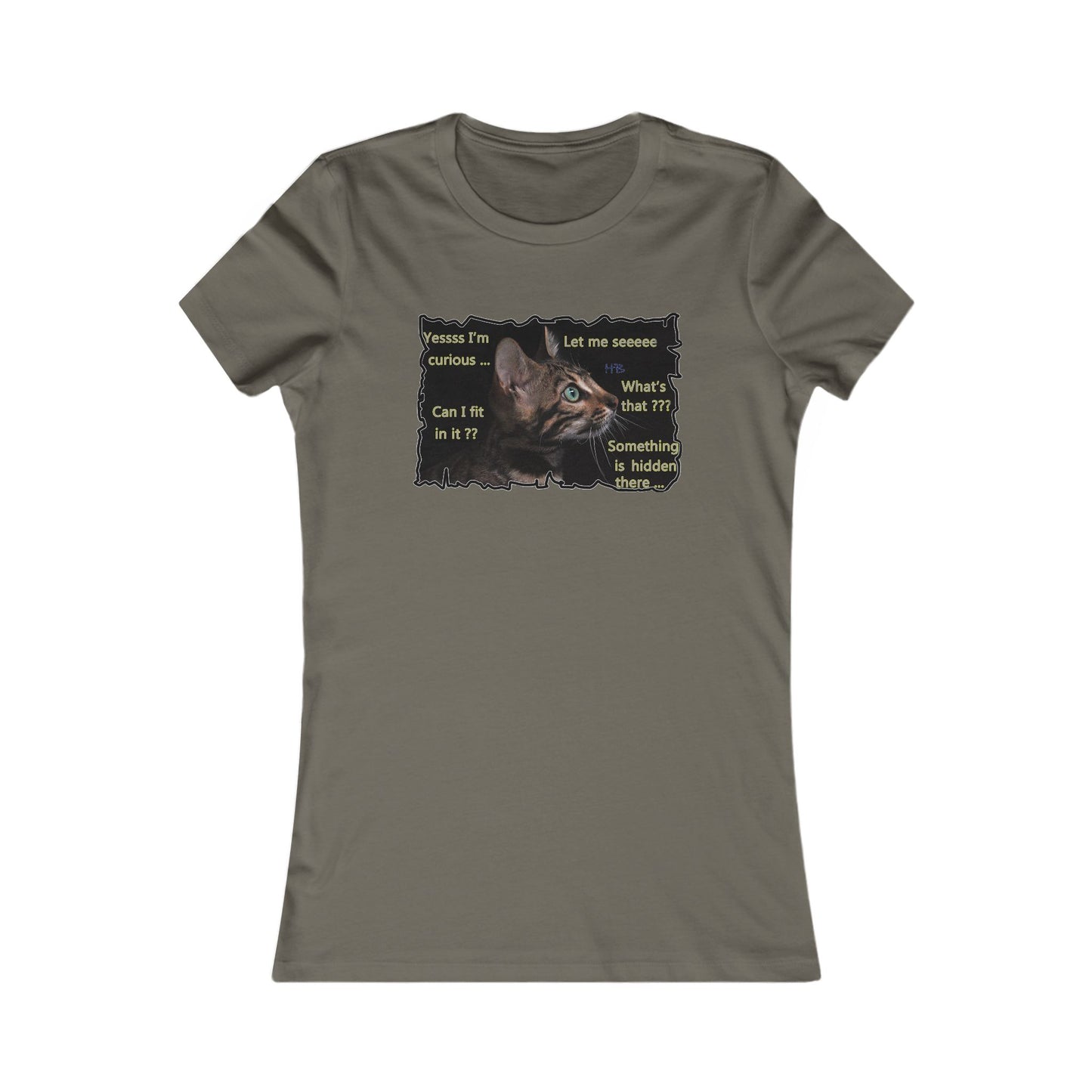 Kitten curiosity and care free (Women - Premium Cotton Tee)