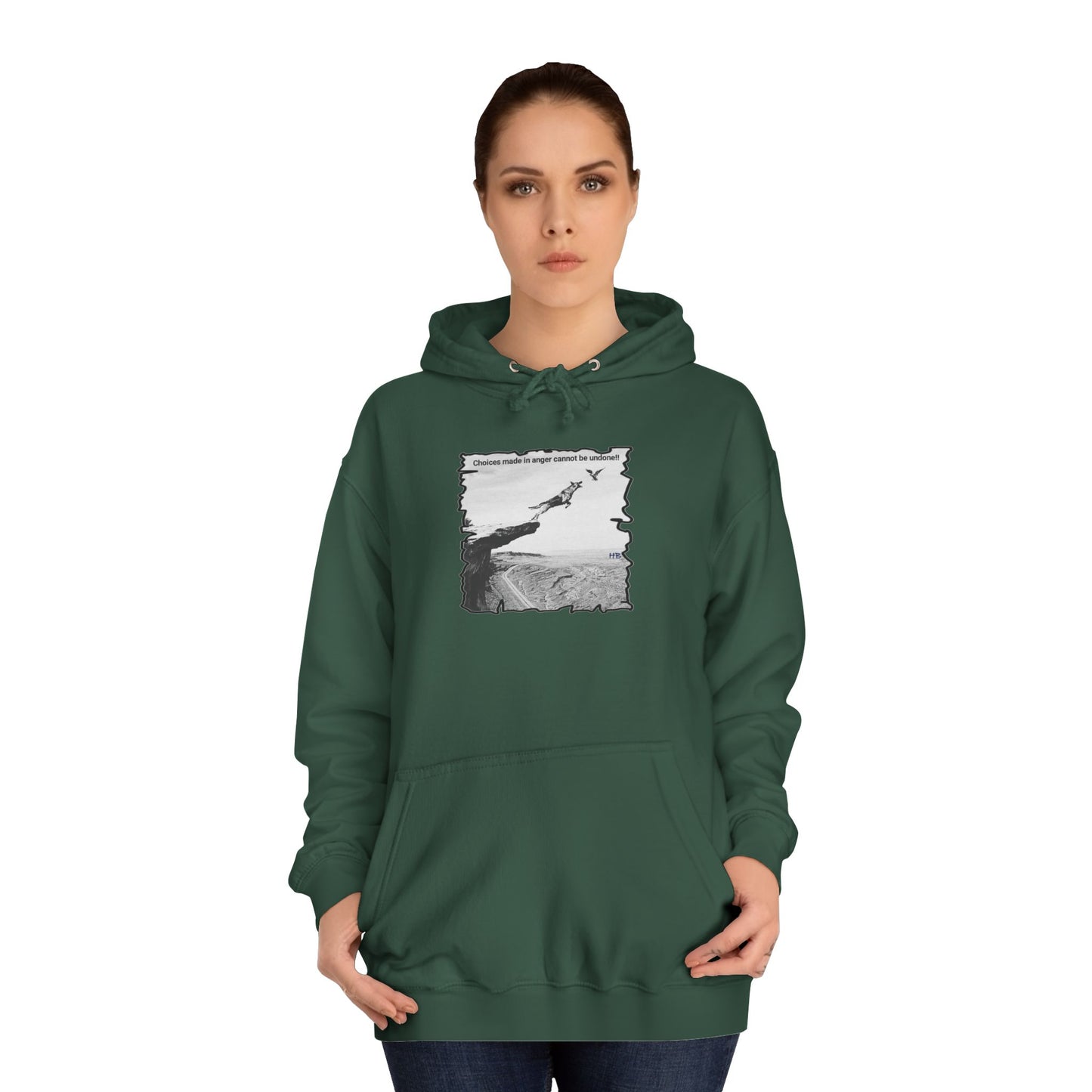 UnWise Woof Cliffhanger Choice Anger's Edge (Hoodie - Cozy and Durable)