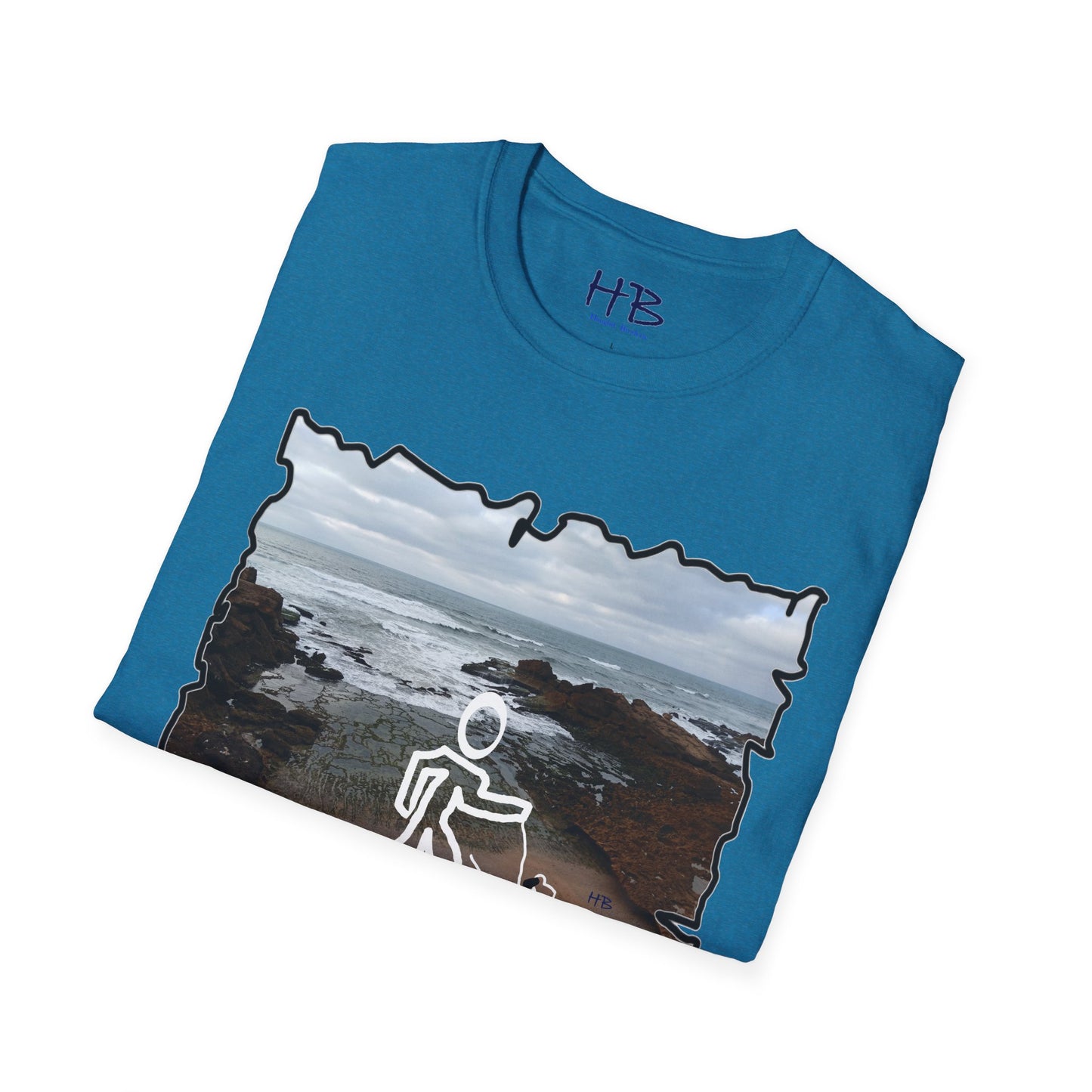 Rocky Shoreline Peaceful Oceanic; Harmony with Nature Garb Furry Friend Companion