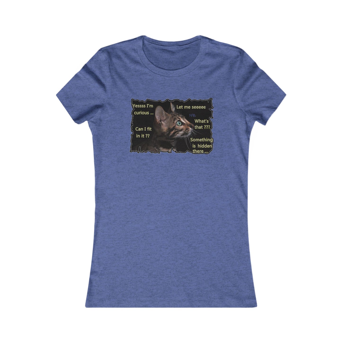 Kitten curiosity and care free (Women - Premium Cotton Tee)