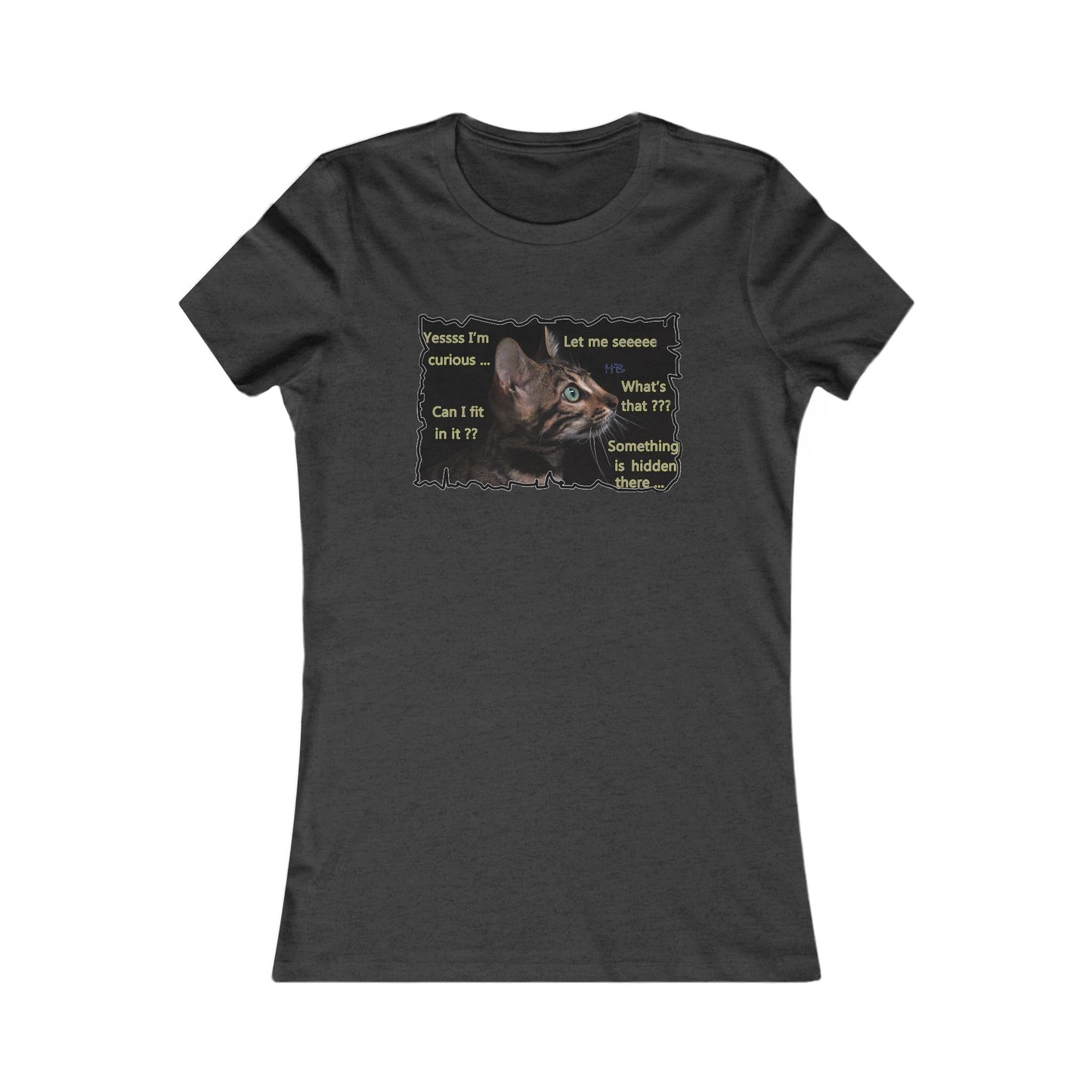 Kitten curiosity and care free (Women - Premium Cotton Tee)