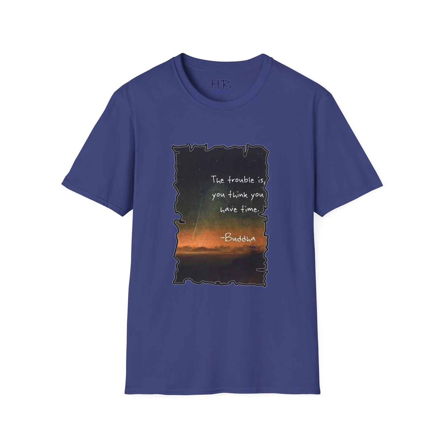 Embrace the Moment: The Time-Conscious Tee Shirt - Buddha
