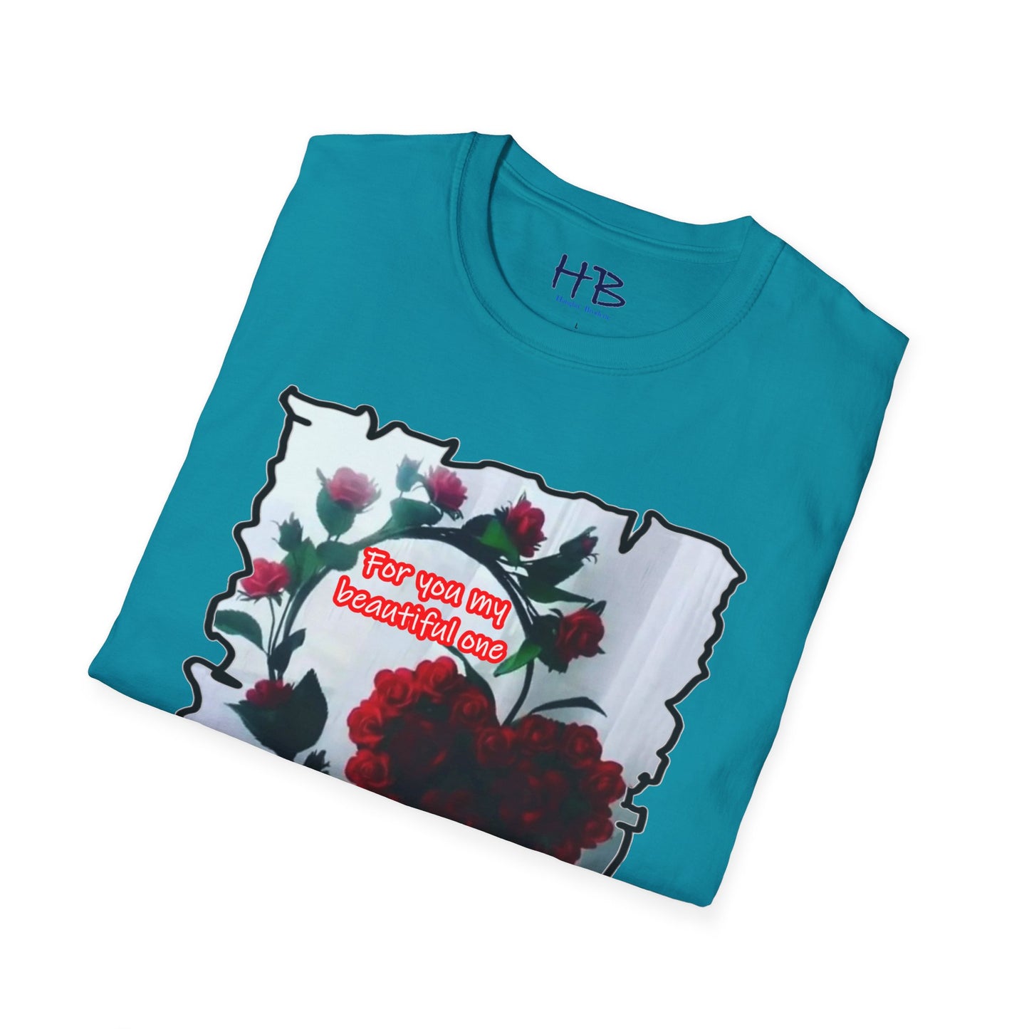 A Botanical Elegance Wearable Ode to Love; A Red Heart Rhapsody Floral Symphony Romantic Reverie