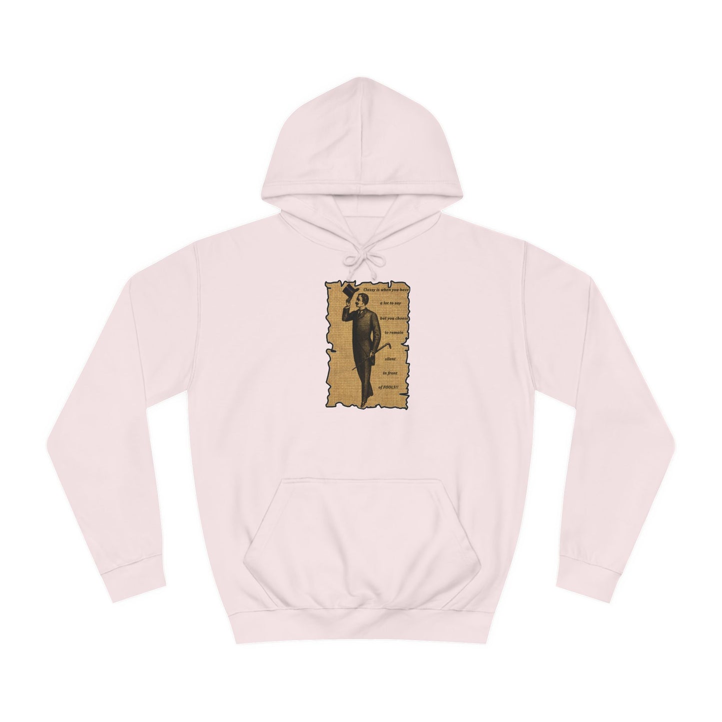 Sophisticated Vintage Silence (Hoodie - Cozy and Durable)