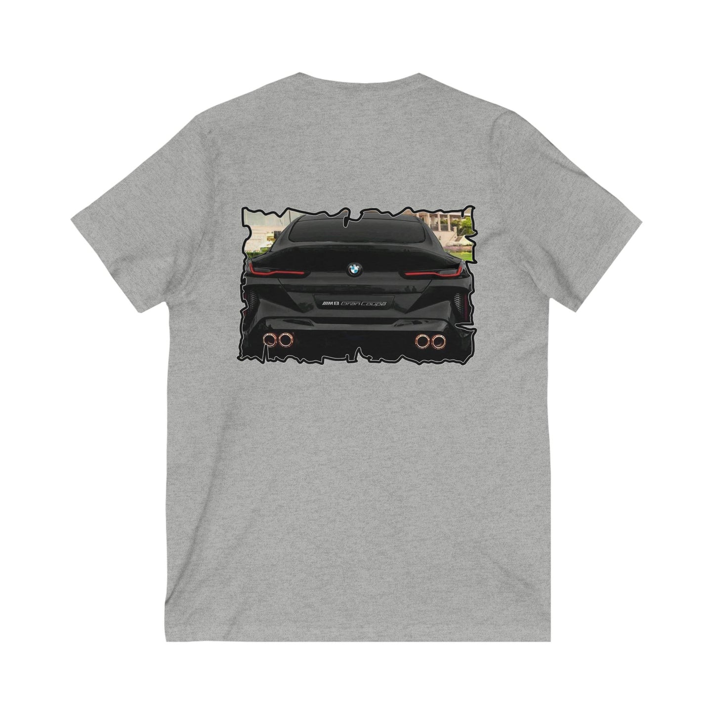 Exquisite BMW M8 Gran Coupe (Unisex Jersey Short Sleeve V-neck - Comfortable Everyday Wear)