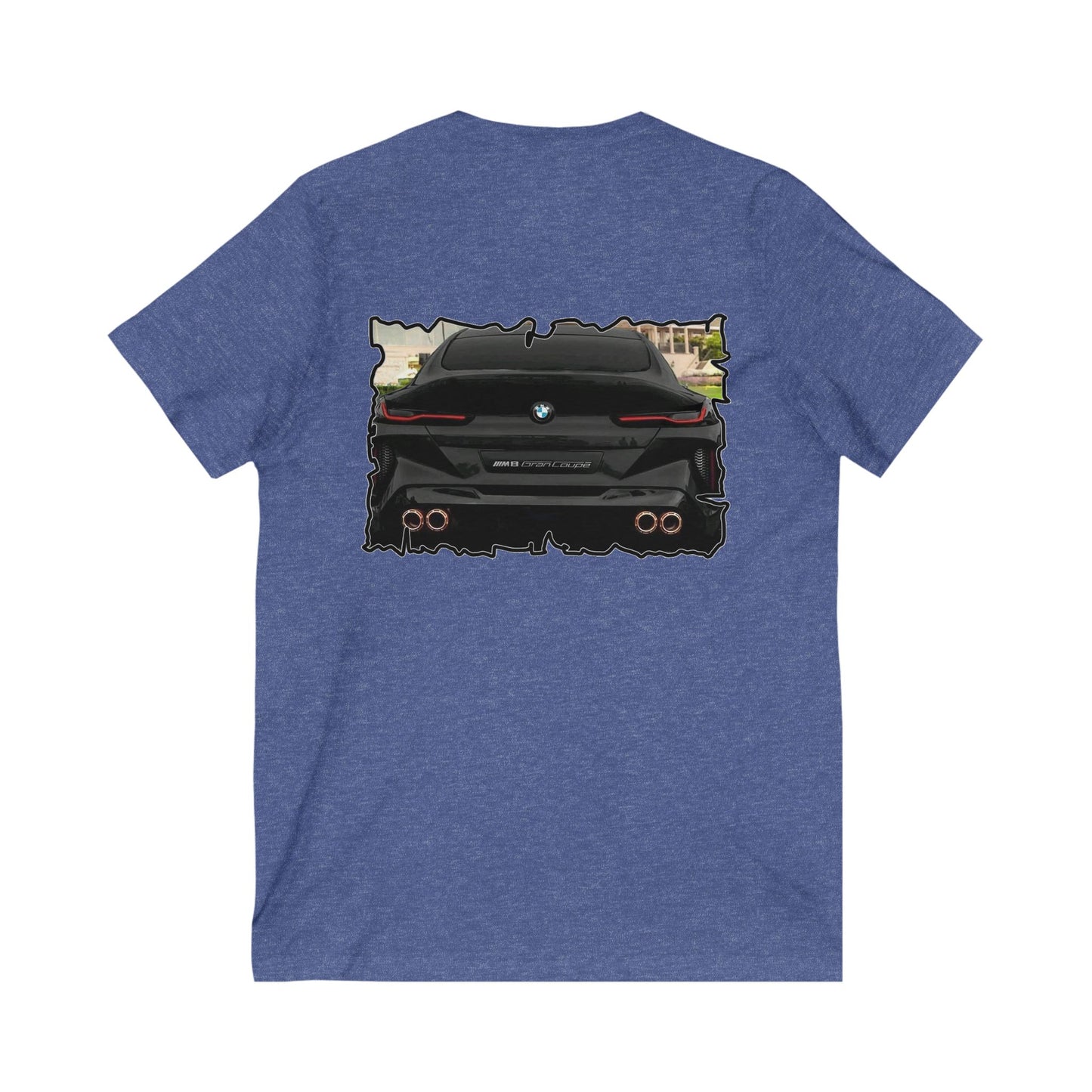 Exquisite BMW M8 Gran Coupe (Unisex Jersey Short Sleeve V-neck - Comfortable Everyday Wear)