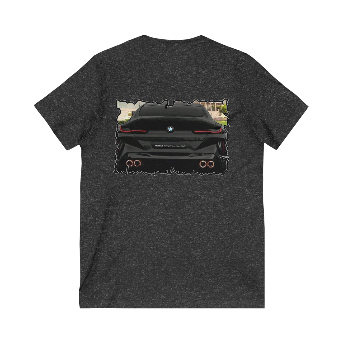 Exquisite BMW M8 Gran Coupe (Unisex Jersey Short Sleeve V-neck - Comfortable Everyday Wear)