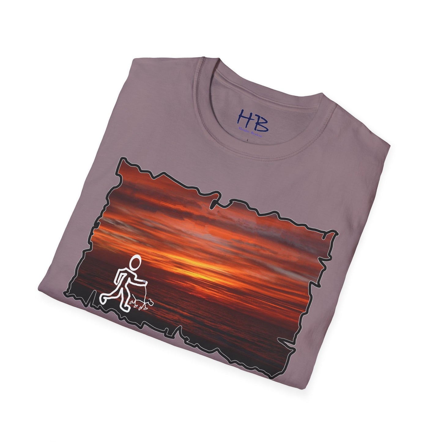Sunset Serenity Coastal Twilight Ensemble; Stickman's Dusk's Embrace Tranquil Shoreline Outfit