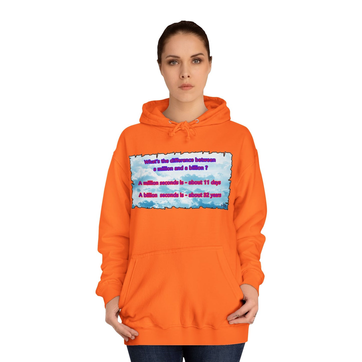 Get Yours Now -- Difference between million and billion calculated in seconds (Hoodie - Cozy and Durable)