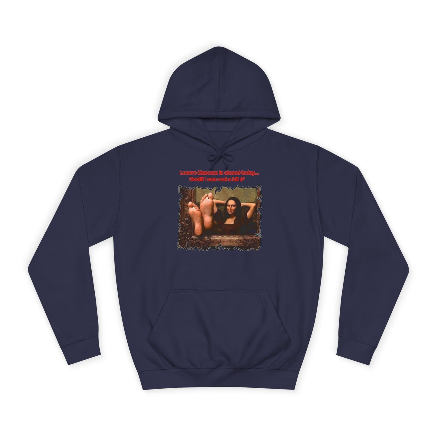 Get Yours Now -- Mischievous Playful Mona Lisa (Hoodie - Cozy and Durable)