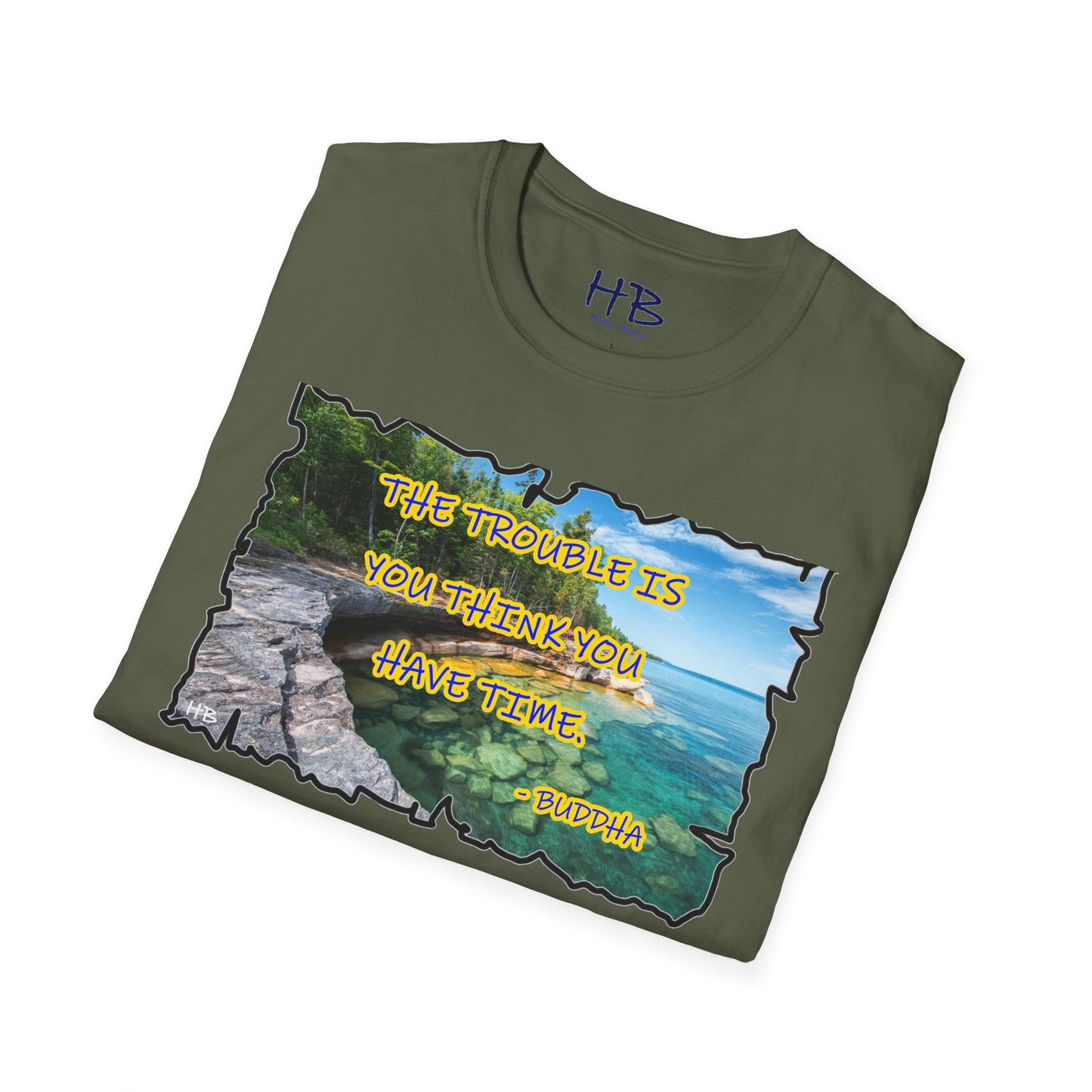 Buddha's Timeless Horizon Harmony; Philosophical Mirage Ethereal Lake Sunset Discourse 6