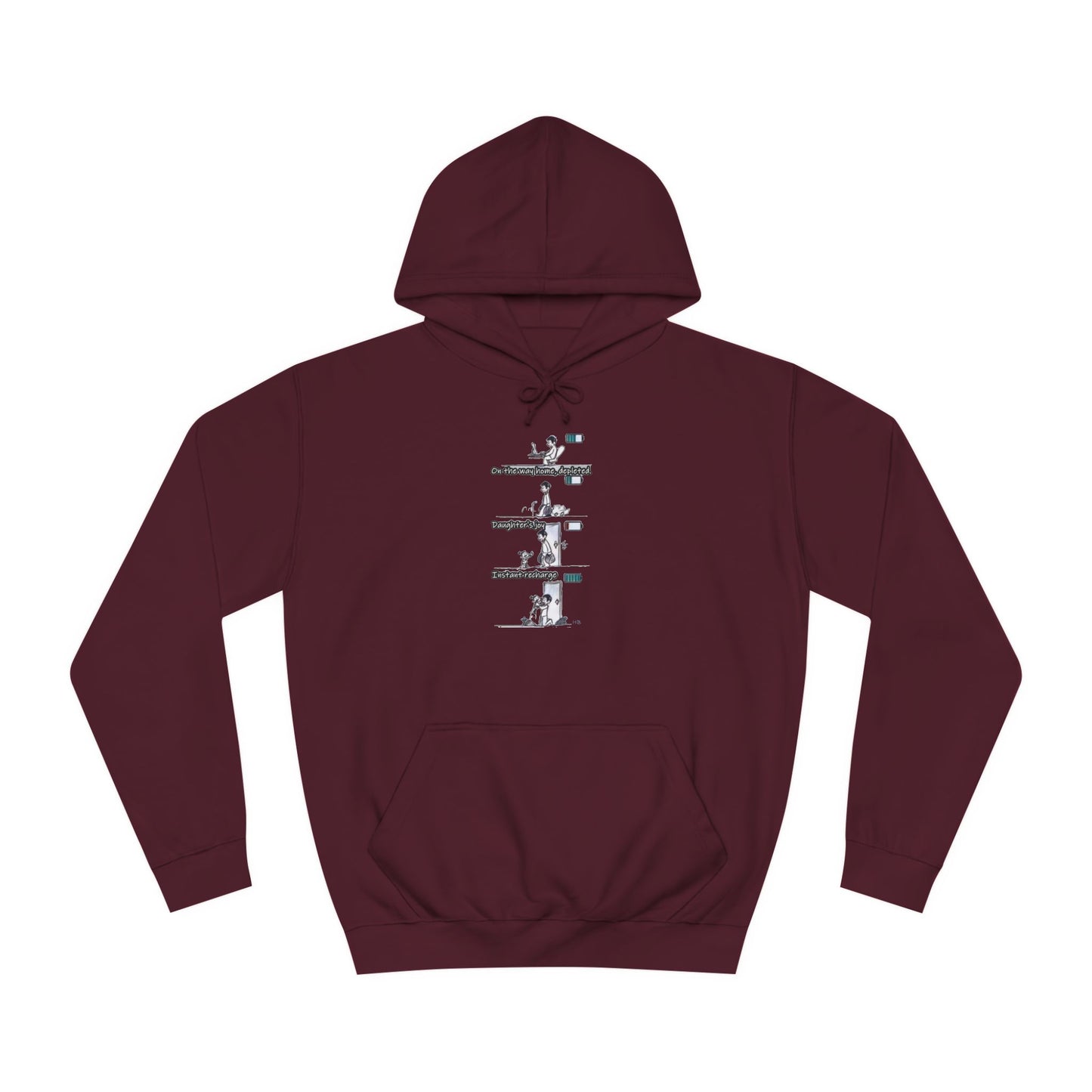 Get Yours Now -- Life's Canvas Daily Energies Unleashed; Day in, Day Out From Office to Home using Threads of Resilience (Hoodie - Cozy and Durable)