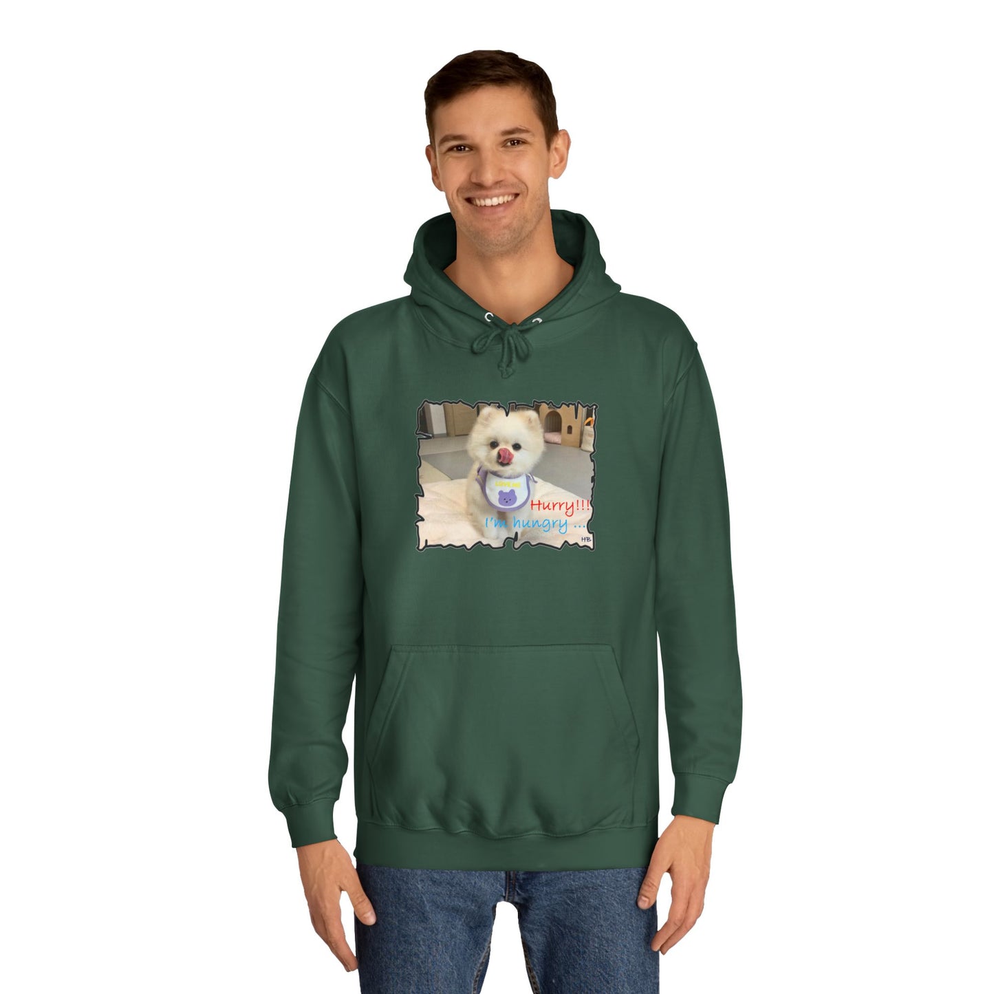 Bichon Maltese "Hurry, I'm hungry!!!" (Hoodie - Cozy and Durable)