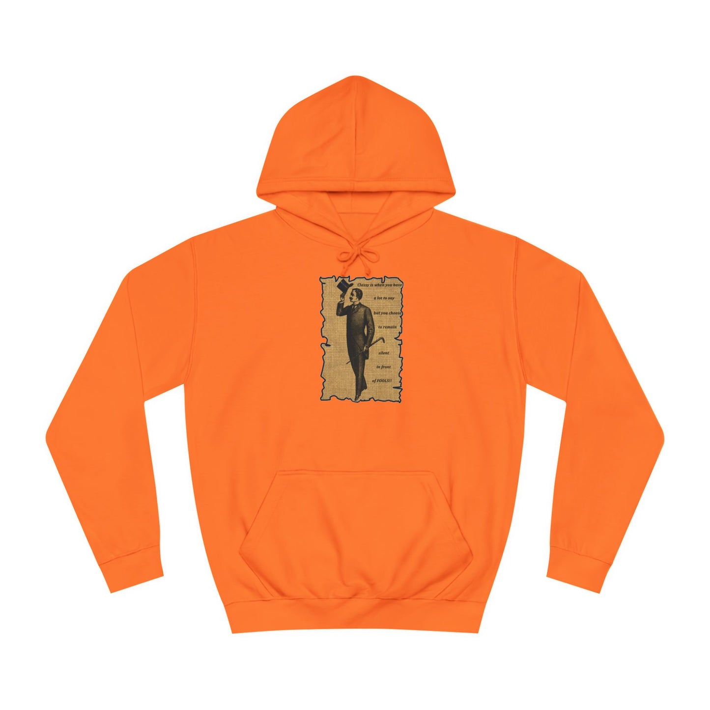 Sophisticated Vintage Silence (Hoodie - Cozy and Durable)