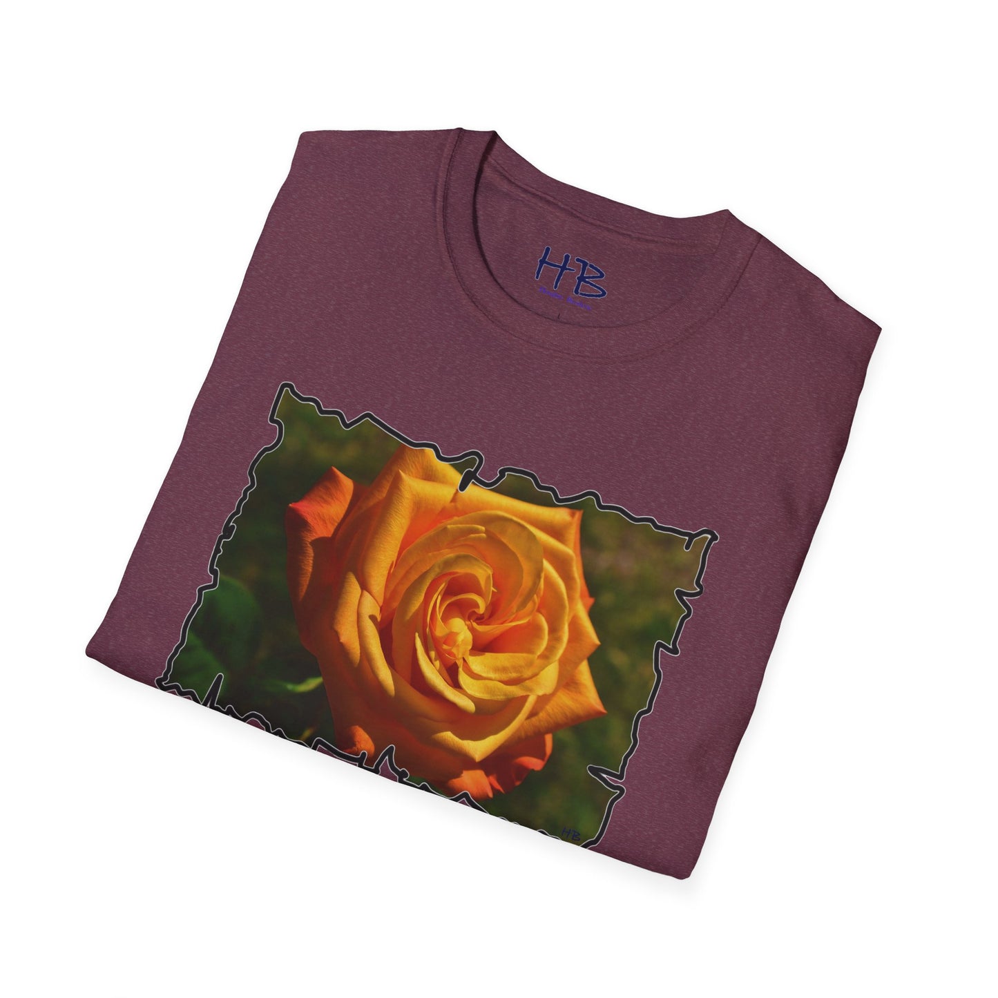 Blossoming Splendor: The Majestic Orange Rose Tee Shirt