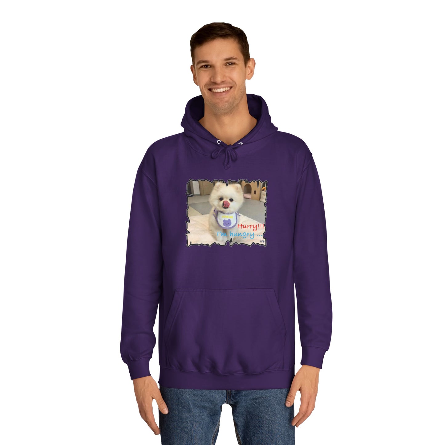 Bichon Maltese "Hurry, I'm hungry!!!" (Hoodie - Cozy and Durable)