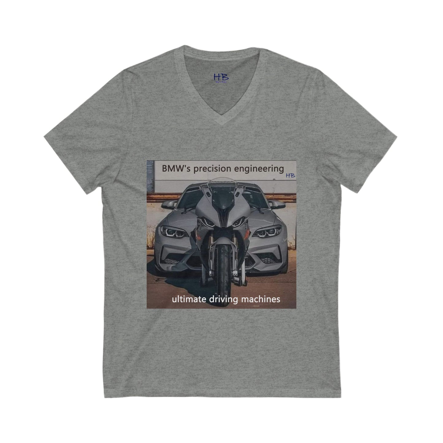 BMW ultimate driving machine (Unisex Jersey Short Sleeve V-neck - Comfortable Everyday Wear)