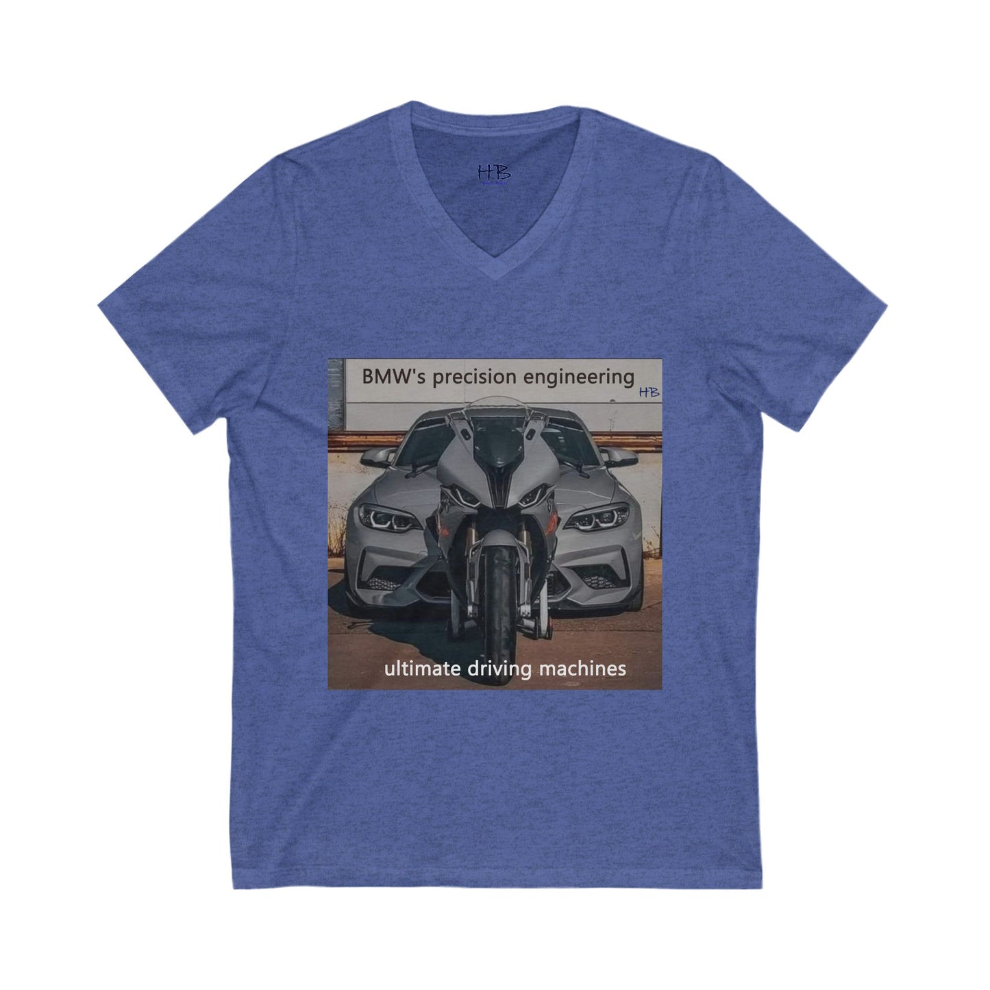 BMW ultimate driving machine (Unisex Jersey Short Sleeve V-neck - Comfortable Everyday Wear)