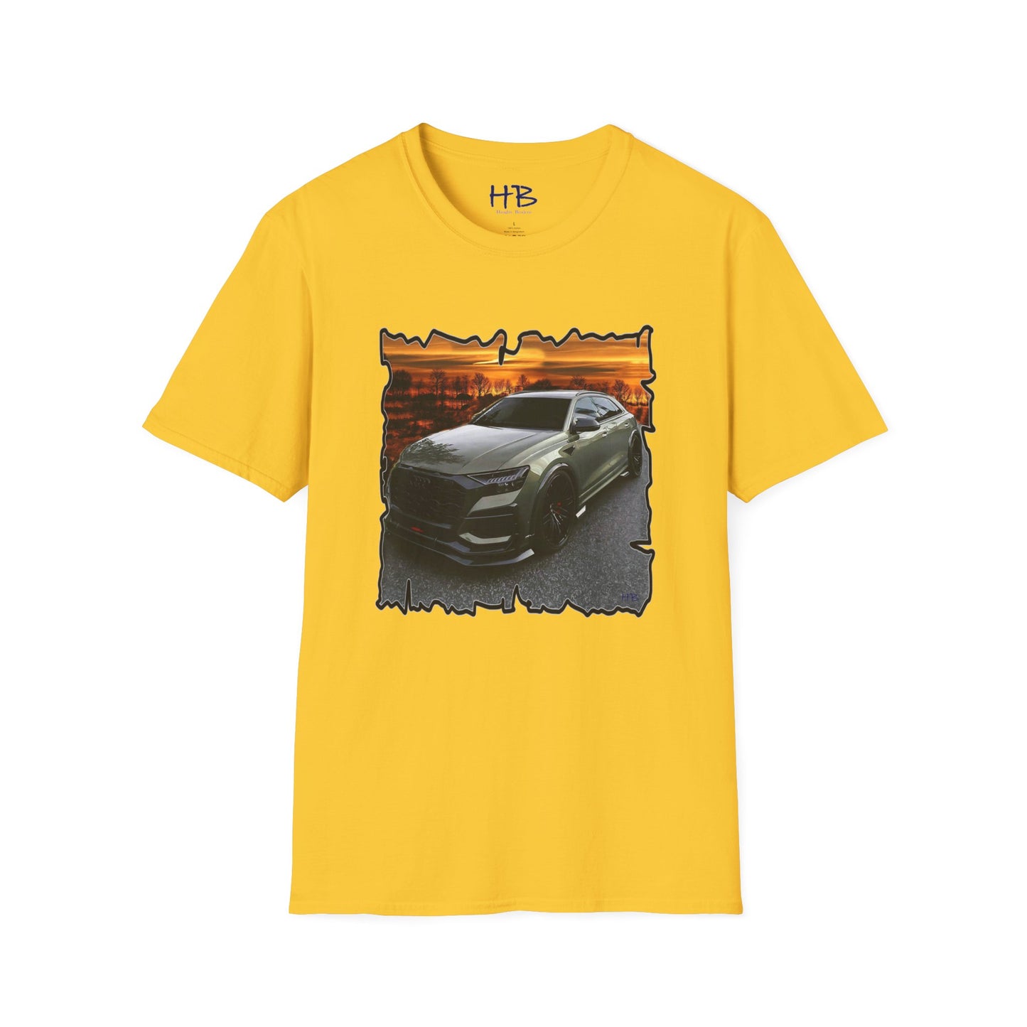 Audi A4 Avant sunset with desert trees