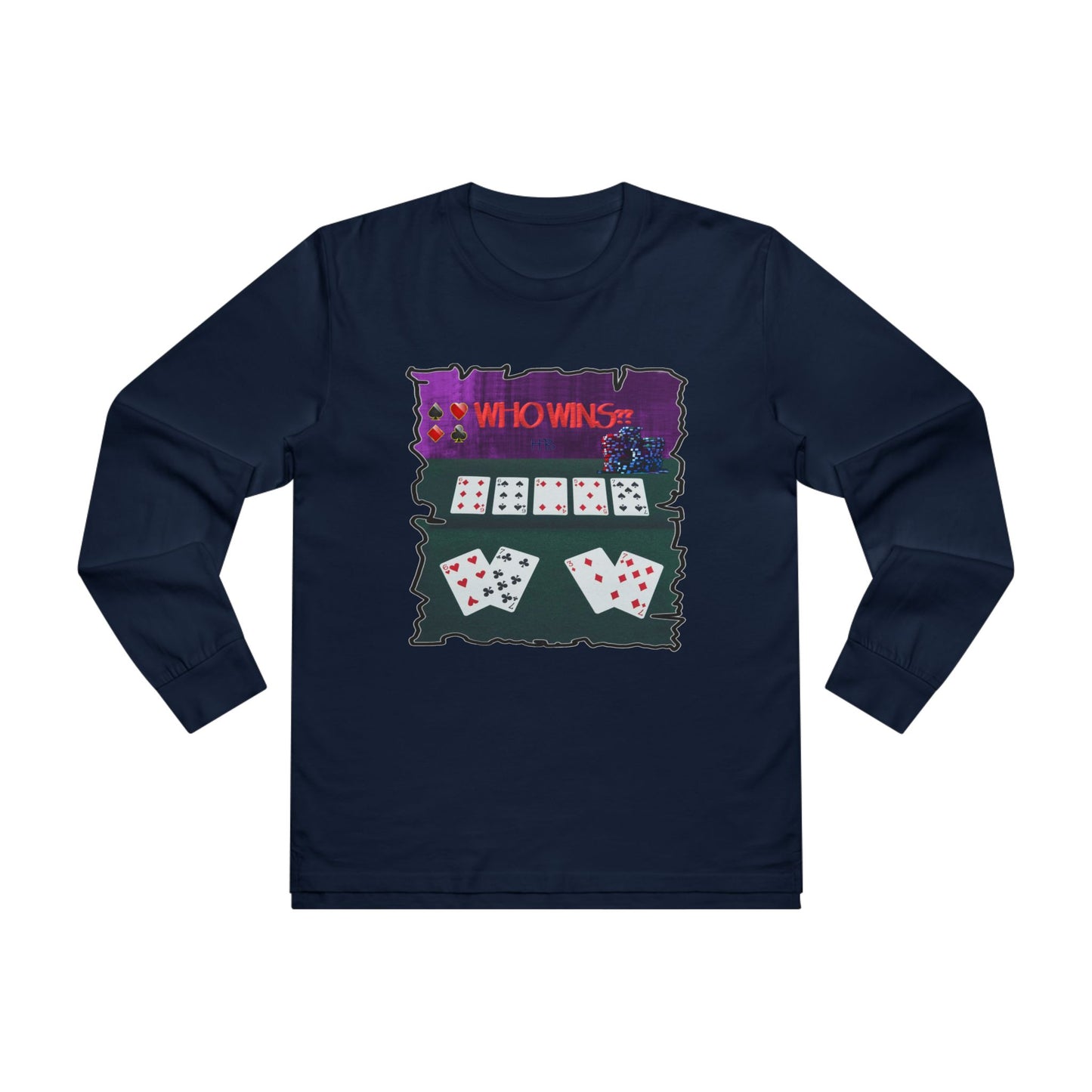 Get Yours Now -- Poker Face-off  Proclamation Challenge (Men's Base Longsleeve Tee - All-Season Wear)