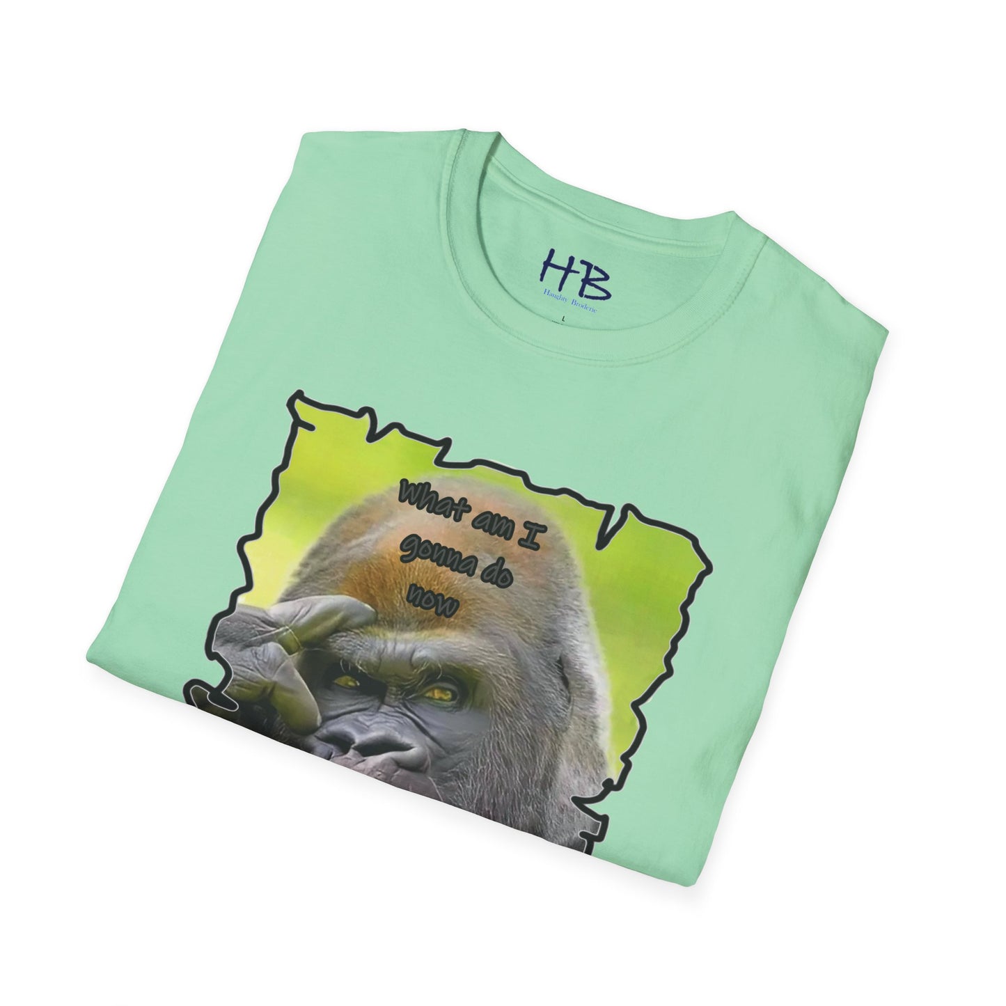 Contemplative Gorilla: Pondering Intriguing  Primate