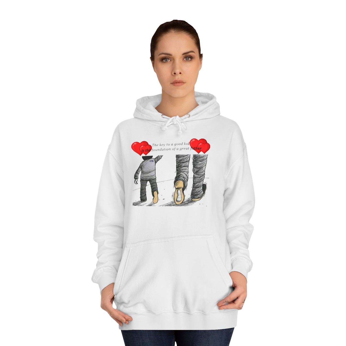 True Fathers, Hand in Hand, Size of Mentorship Love (Hoodie - Cozy and Durable)