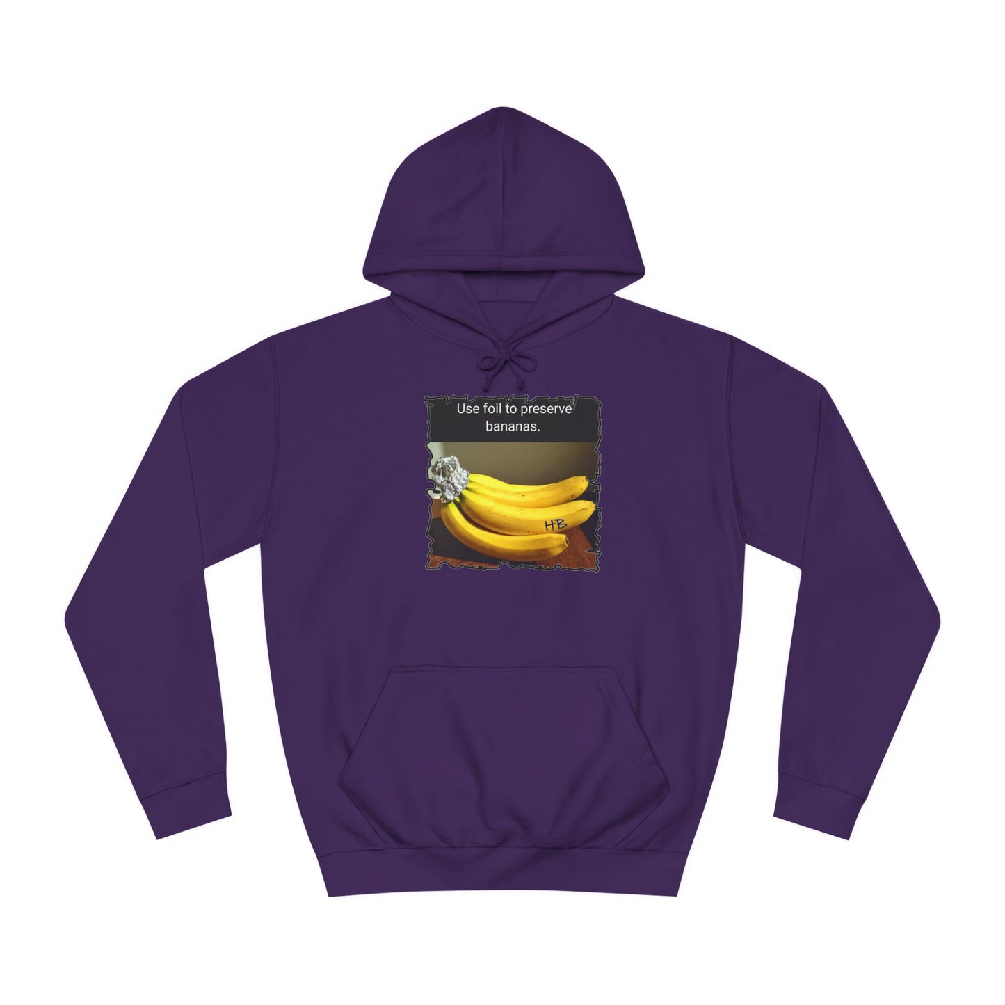 Use foil to preserve a banana (Hoodie - Cozy and Durable)