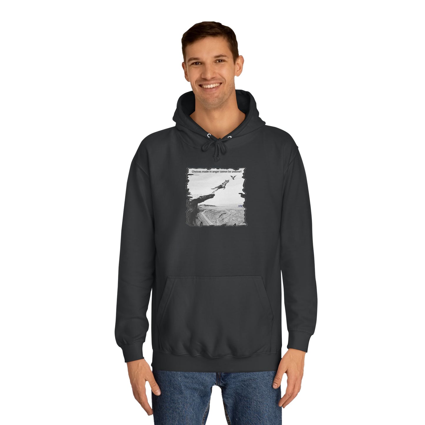 UnWise Woof Cliffhanger Choice Anger's Edge (Hoodie - Cozy and Durable)