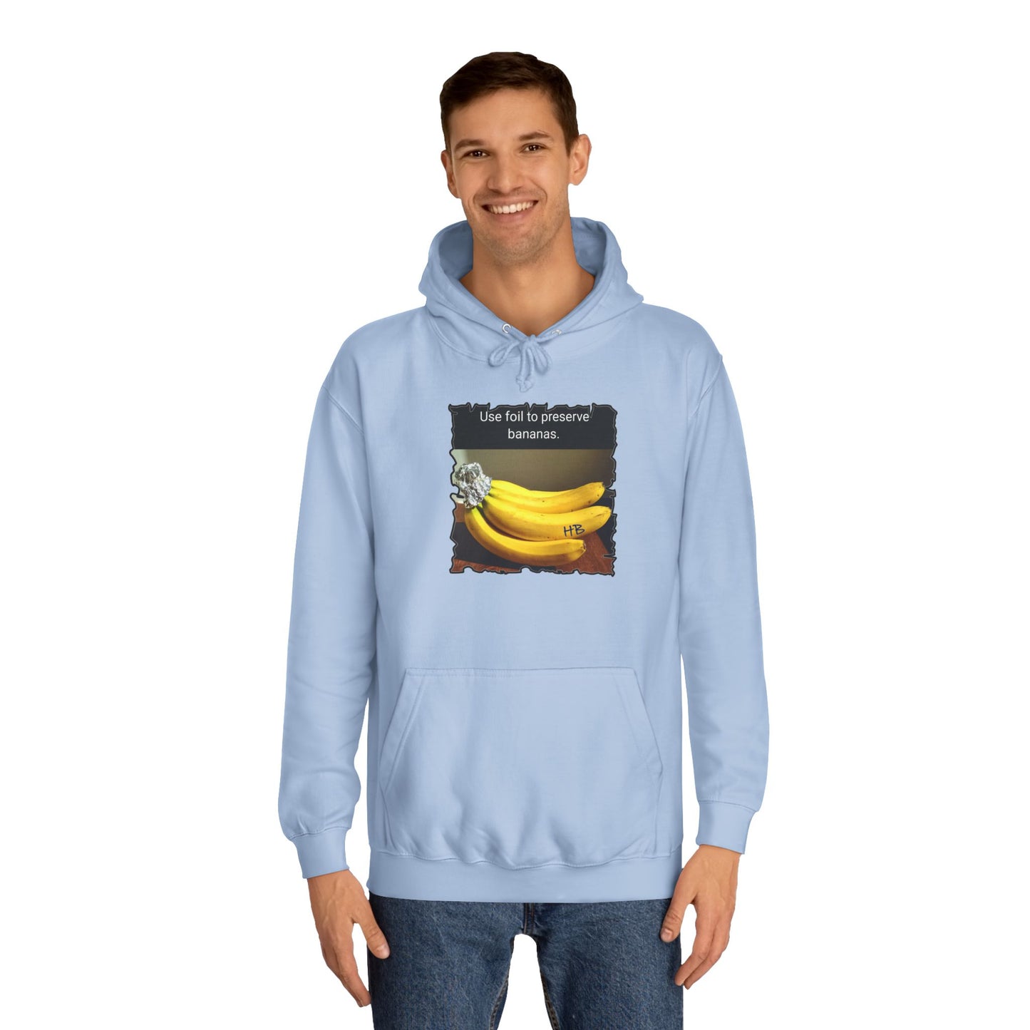 Use foil to preserve a banana (Hoodie - Cozy and Durable)