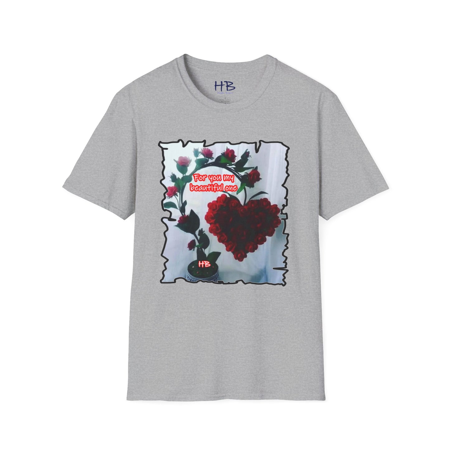 A Botanical Elegance Wearable Ode to Love; A Red Heart Rhapsody Floral Symphony Romantic Reverie