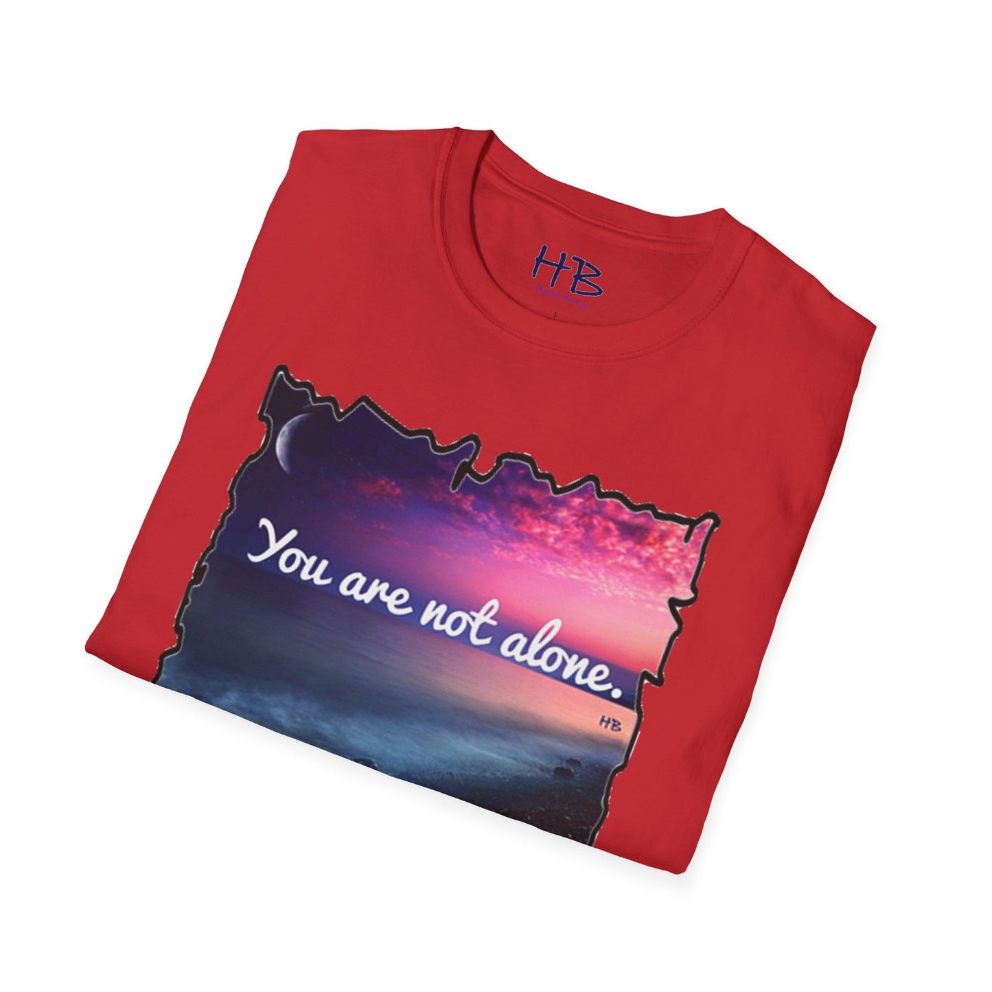 Radiating Hope: A Crescent Moon in the Blushing Sky: You are not alone