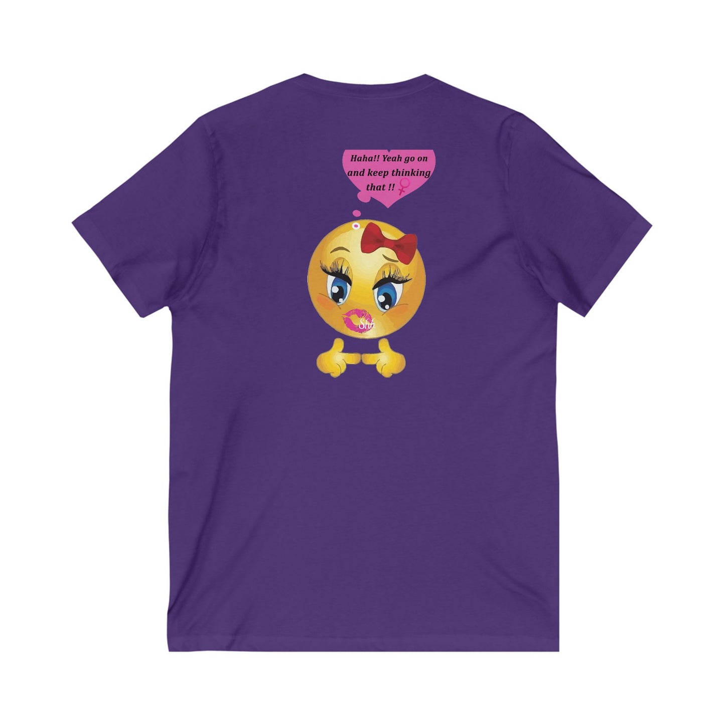 Humorous Restroom Companions Revelations (Unisex Jersey Short Sleeve V-neck - Comfortable Everyday Wear)