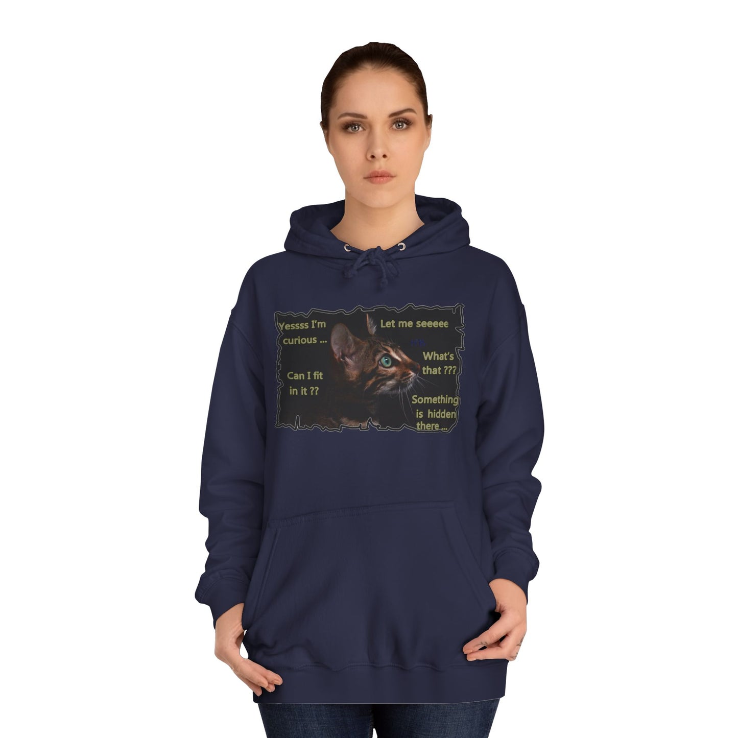 Get Yours Now -- Kitten curiosity and care free (Hoodie - Cozy and Durable)