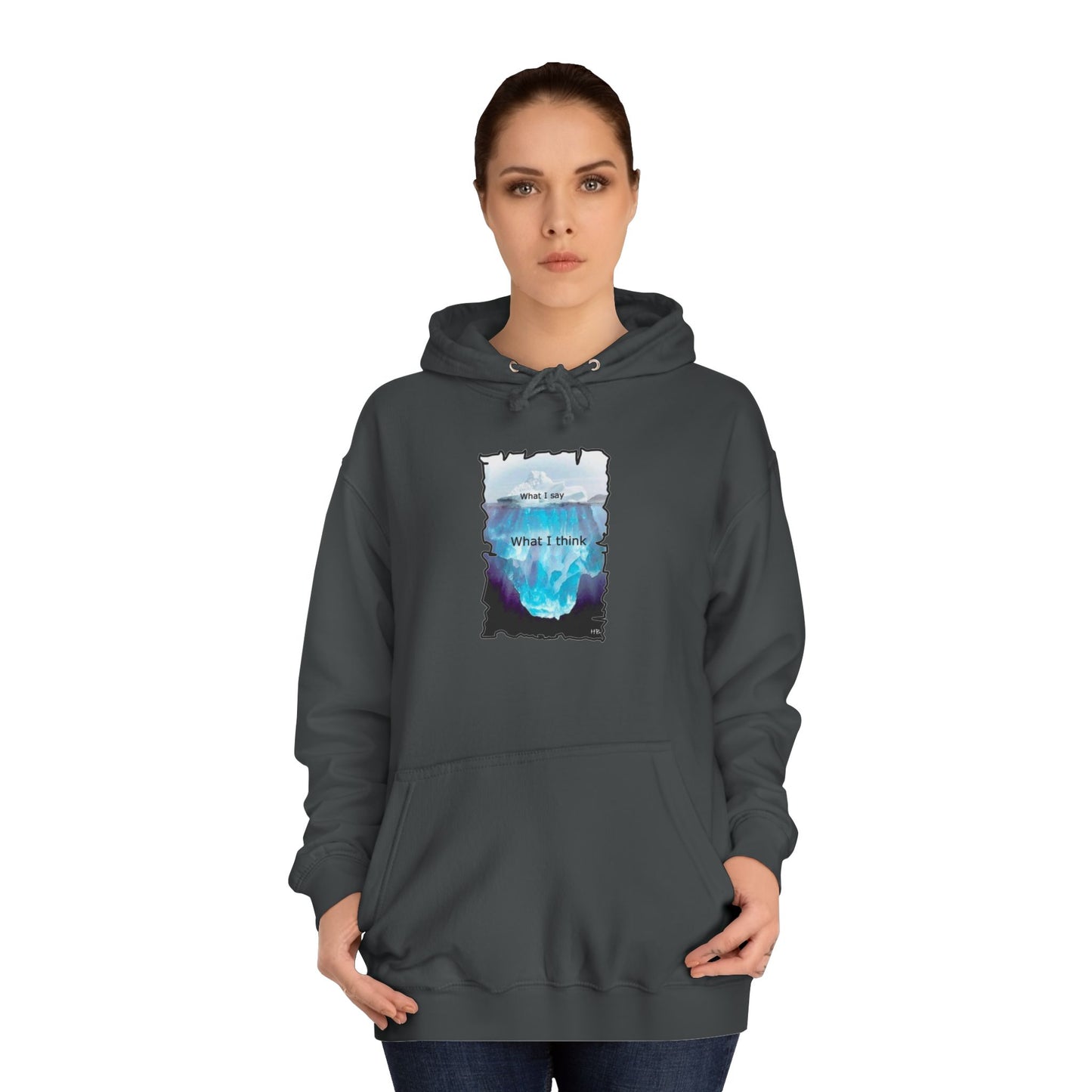 Below the Surface Veiled Verbalization (Hoodie - Cozy and Durable)