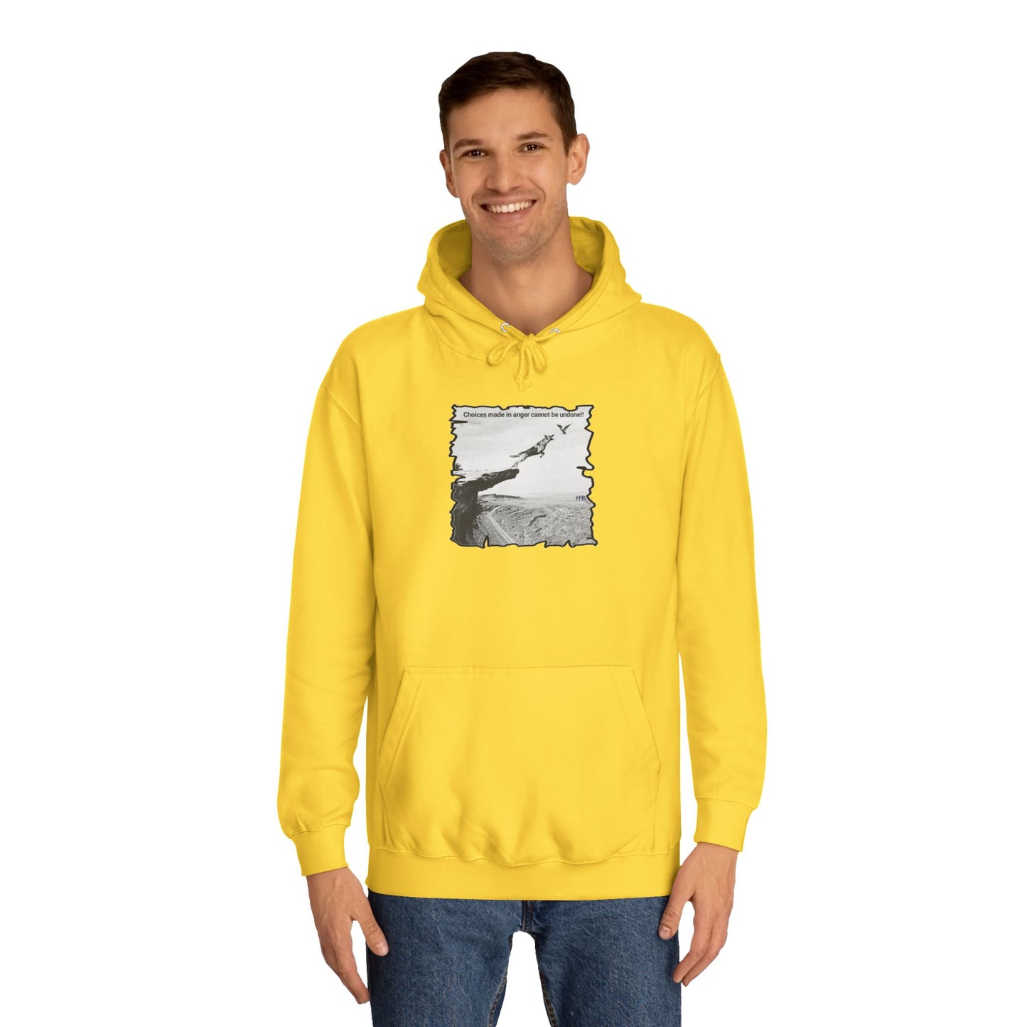 UnWise Woof Cliffhanger Choice Anger's Edge (Hoodie - Cozy and Durable)