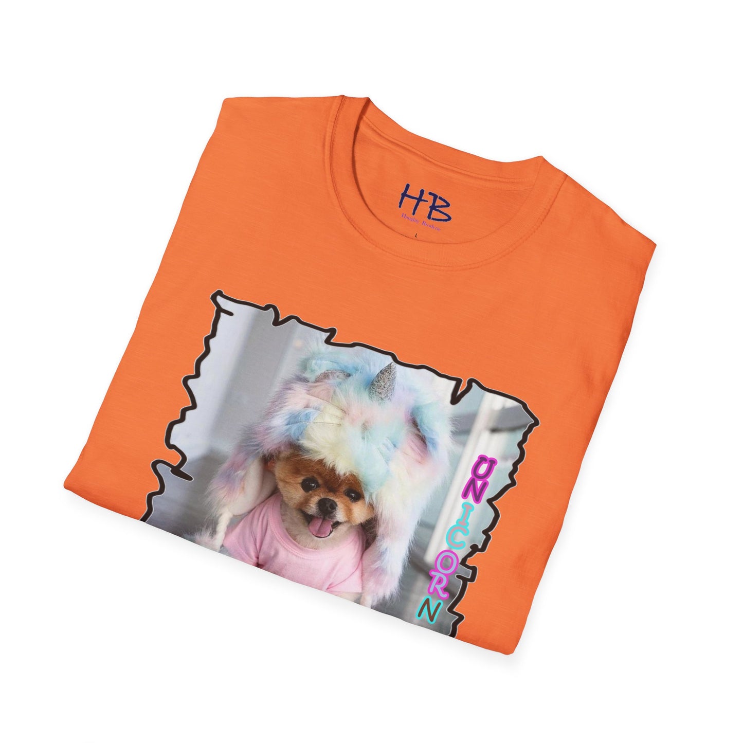 Little puppy wearing a Unicorn 🦄 costume with a big happy smile!!