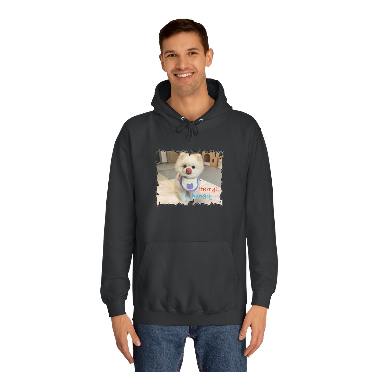 Bichon Maltese "Hurry, I'm hungry!!!" (Hoodie - Cozy and Durable)