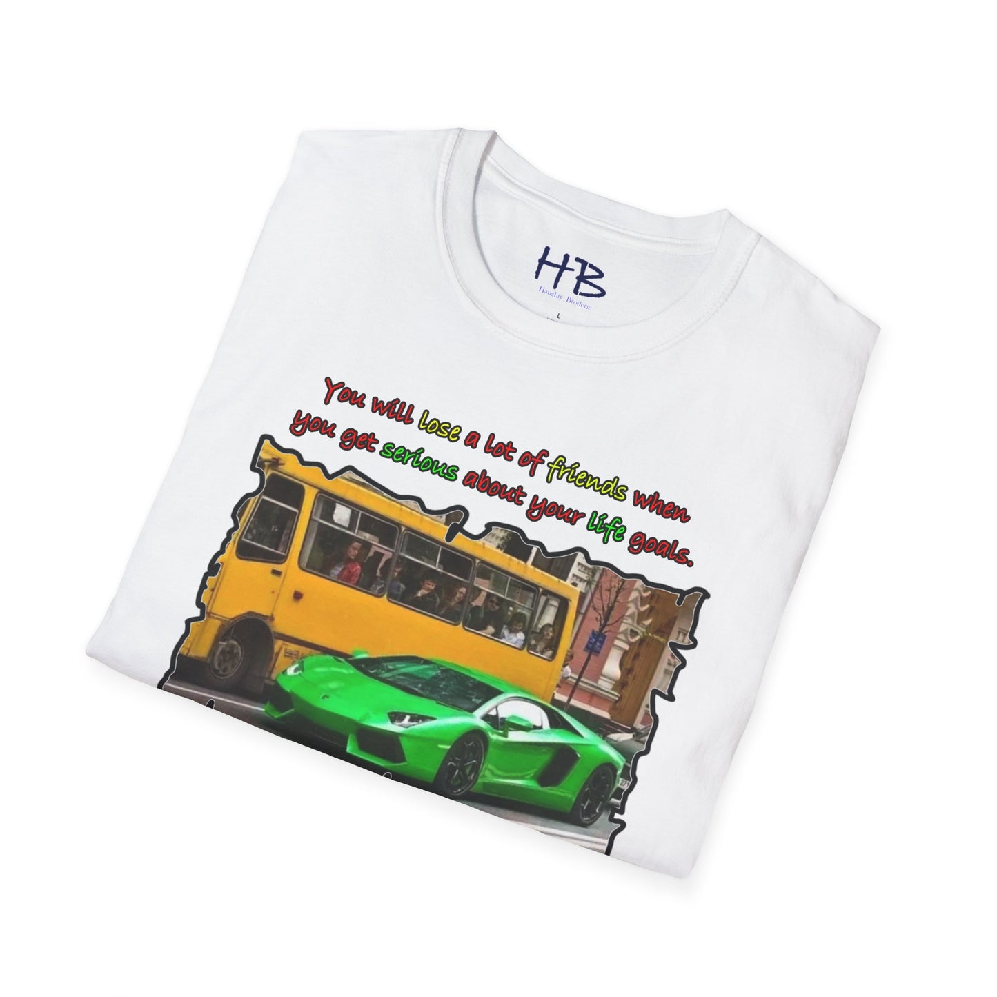 Goals symbolize less friends with a Lamborghini in the garage