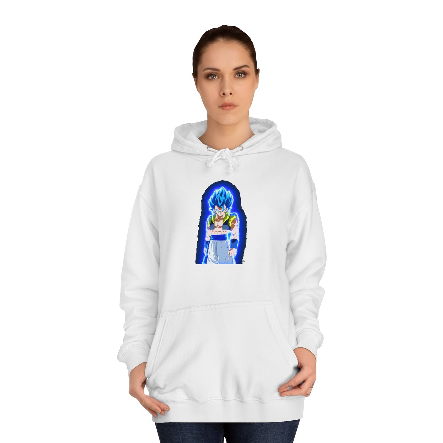 Superhero in Blue in max level (Hoodie - Cozy and Durable)