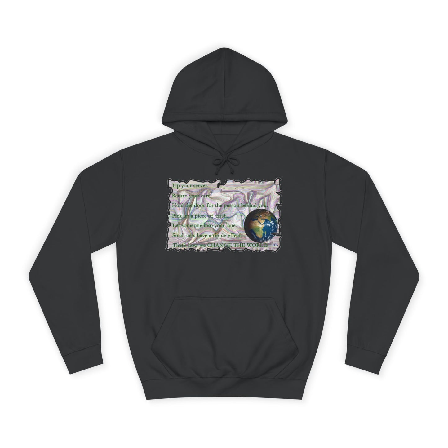 Take Action to Change the World Ripple Effect (Hoodie - Cozy and Durable)
